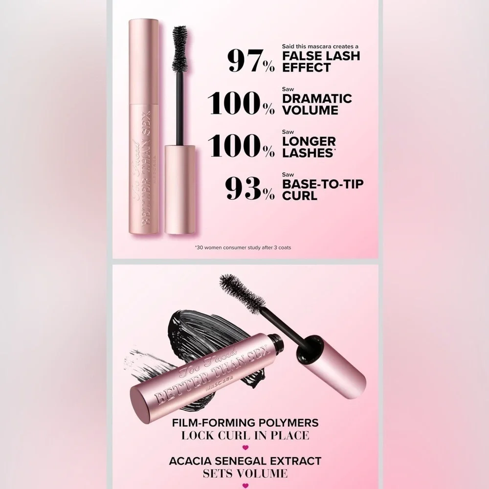 Too Faced Better Than Sex Mascara - Black (062)